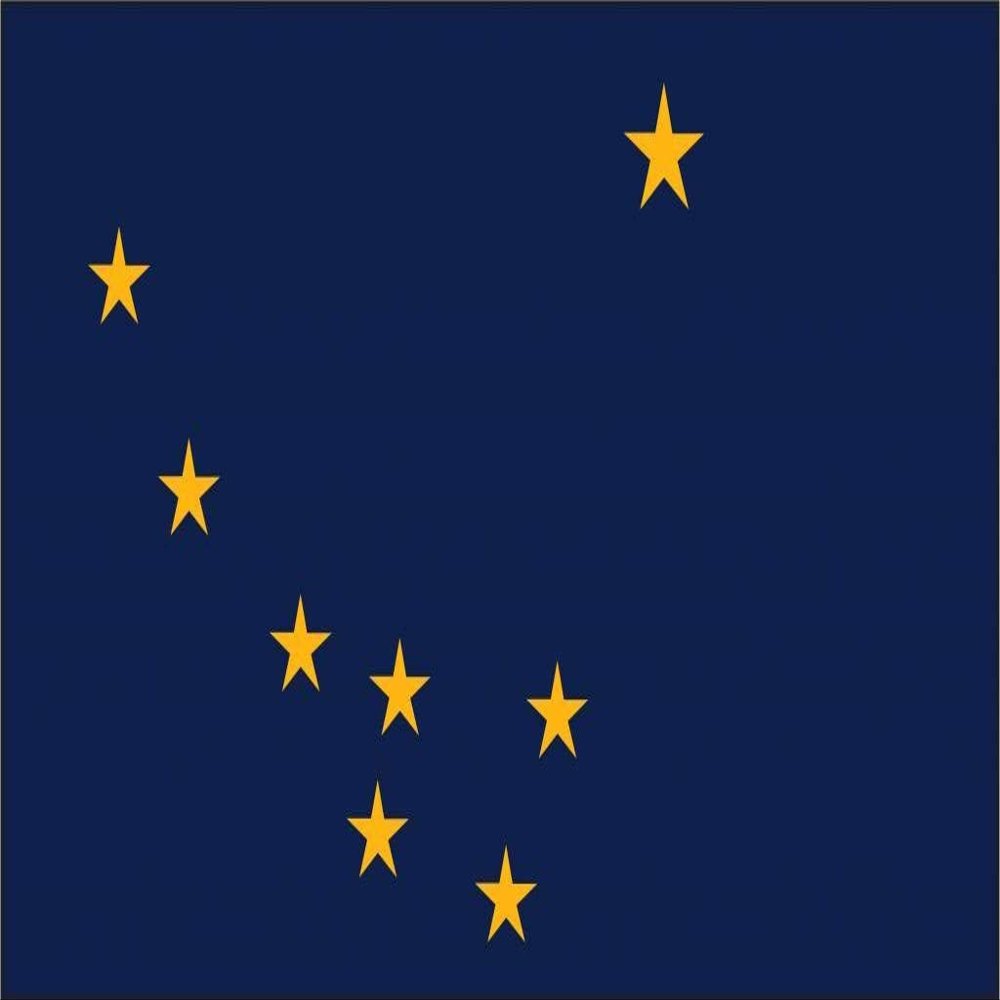 15" Alaska flag. MAGNET Vinyl Car Fridge Sticks to any Metal Surface