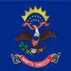 30" North Dakota flag. MAGNET Vinyl Car Fridge Sticks to any Metal Surface view 1