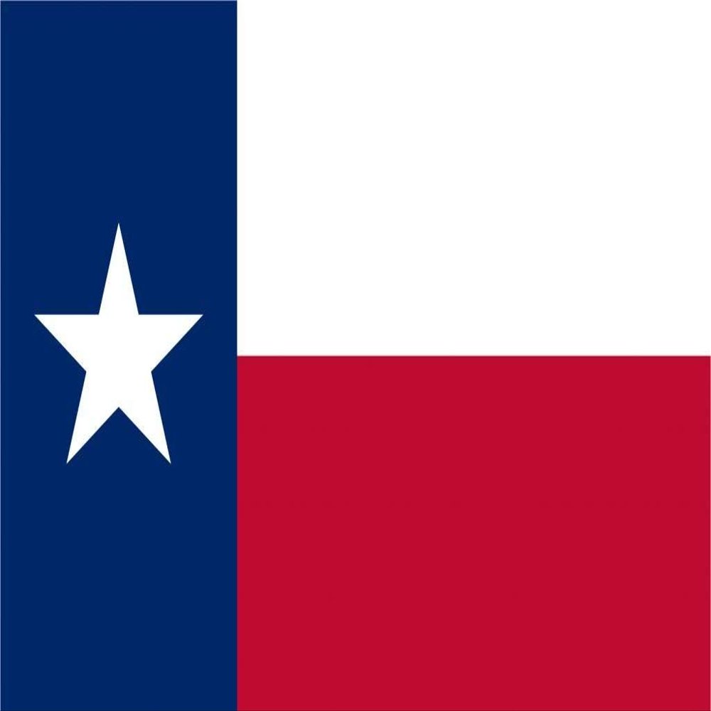 18" Texas flag. MAGNET Vinyl Car Fridge Sticks to any Metal Surface