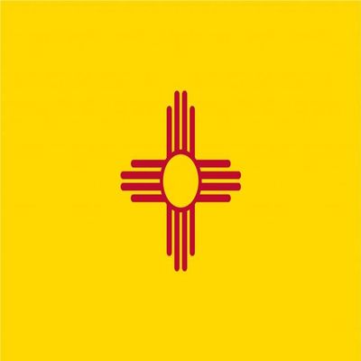 12" New Mexico flag. MAGNET Vinyl Car Fridge Sticks to any Metal Surface