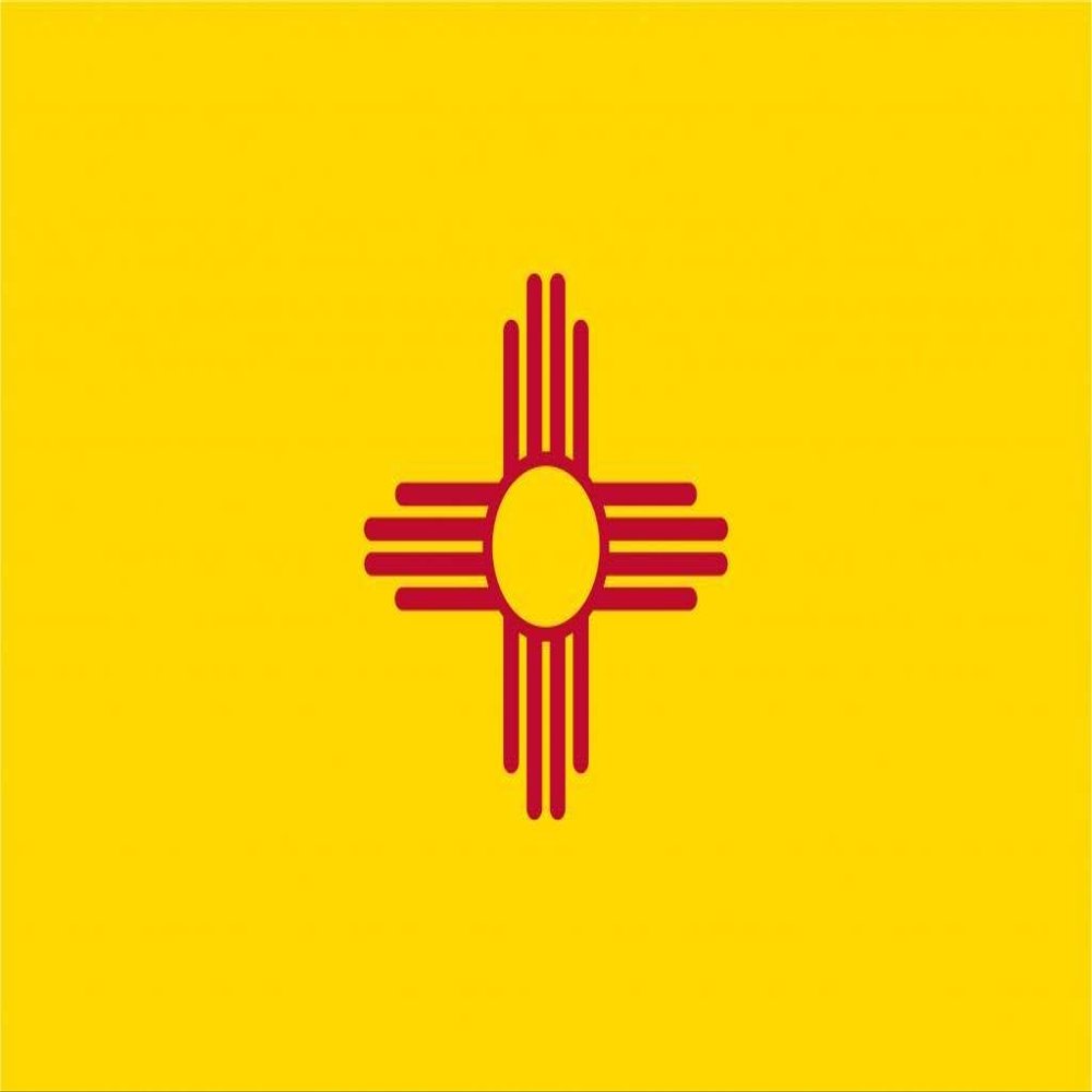 12" New Mexico flag. MAGNET Vinyl Car Fridge Sticks to any Metal Surface