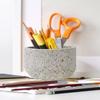 Serene Spaces Living Natural Pumice Pot Vase, Textured Lava Rock Vase for Flowers, Plants - Living Rooms, Kitchens, Bedrooms, Office, Weddings, Events - 5" Diameter & 4.5" Tall, Single view 2