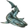 30" swimming shark r MAGNET Vinyl Car Fridge Sticks to any Metal Surface view 1