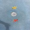 Small Gecko Ceramic Swimming Pool Mosaic (6", Red) view 2