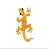 Small Gecko Ceramic Swimming Pool Mosaic (6", Yellow) view 1