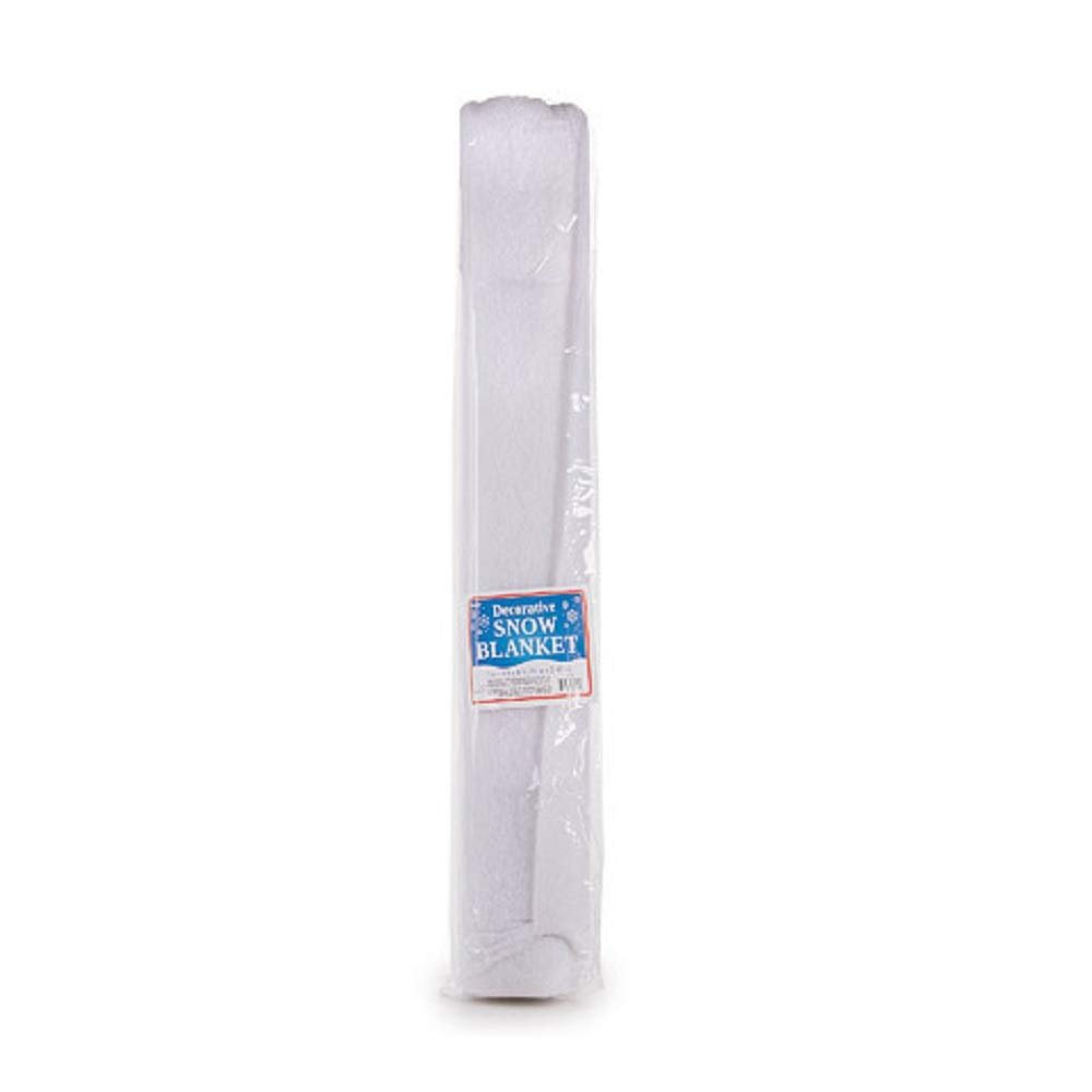 Darice Large Artificial White Snow Blanket 3 x 8 feet