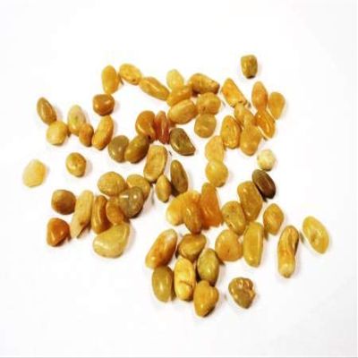 Athena 's Garden Assorted Polished Small Rock, 2X Bag 2lb, Size 0.2"-0.4", Natural Yellow Colors.