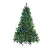 6.5' Pre-Lit Full Denali Mixed Pine Artificial Christmas Tree - Multicolor Dual LED Lights view 1
