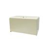 Dulton Tissue Dispenser Ivory Steel Paper Holder Box Height 5.7 inches (145 cm) Width 10.2 inches (260 mm) Depth 4.9 inches (125 mm) 100-160NIV view 4