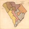 18" x 24" 1882 Map of The Congressional Districts of South Carolina view 1