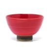 Mino Ware K131046 Rice Bowl, Ichirin Ring, Red view 1