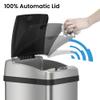iTouchless Touchless Sensor Kitchen Trash Can, 13 Gallon, Platinum (RXACCF06) view 2