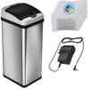 iTouchless Touchless Sensor Kitchen Trash Can, 13 Gallon, Platinum (RXACCF06) view 4