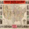16" x 24" 1883 New Map of The Union Pacific Railway The Short Quick & Safe Line to All Points West view 1