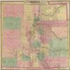 18" x 24" 1878 Colton's New Sectional Map of The State of Colorado view 1