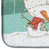 Caroline's Treasures CK2078DDM Airedale Terrier Snowman Christmas Dish Drying Mat Absorbent Dish Drying Mat Pad for Kitchen Counter Dish Drainer Mat for Countertop, 14 x 21", Multicolor view 4