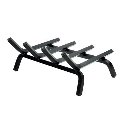 Rasmussen Single Sided Gas Log Fireplace Grate for 18-Inch Log Set, Heavy-Duty Black Metal Fire Grates for Fireplace Logs, Compatible with Rasmussen F and FX Burners (HFG18)