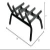 Rasmussen Single Sided Gas Log Fireplace Grate for 18-Inch Log Set, Heavy-Duty Black Metal Fire Grates for Fireplace Logs, Compatible with Rasmussen F and FX Burners (HFG18) view 2