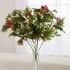 Factory Direct Craft Weather Resistant Artificial Variegated Holly and Berry Bush - Fake Holly for Indoor and Outdoor Christmas Arrangements and Holiday Decorating (18 Inches High) view 1