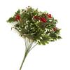 Factory Direct Craft Weather Resistant Artificial Variegated Holly and Berry Bush - Fake Holly for Indoor and Outdoor Christmas Arrangements and Holiday Decorating (18 Inches High) view 4