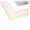 Perfect Cases Rustic White Picture Frame | 8.5x11 Real Wood Frame | Beachwood White 1 1/2" | With White Matboard view 1