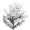 Vickerman 5' x 26" Flocked Atka Pine Pencil Artificial Christmas Tree, Unlit - Snow Covered Faux Tree - Seasonal Indoor Home Decor view 2