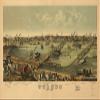 14" x 24" 1876 Map of Toledo Ohio view 1