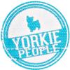 Pavilion - Best Yorkie Ever - Sky Blue Canvas Small Dog Bandana Collar - 7" x 5" view 3