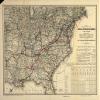 18" x 24" 1881 Map Showing The Line of The Virginia Tennessee & Georgia Air Line Composed of The Shenandoah Valley Norfolk & Western Railroad & The East Tennessee Virginia, Georgia view 1