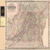 14" x 24" 1876 Colton's New Topographical Map of The States of Virginia West Virginia Maryland & Delaware & Portions of Other Adjoining States view 1