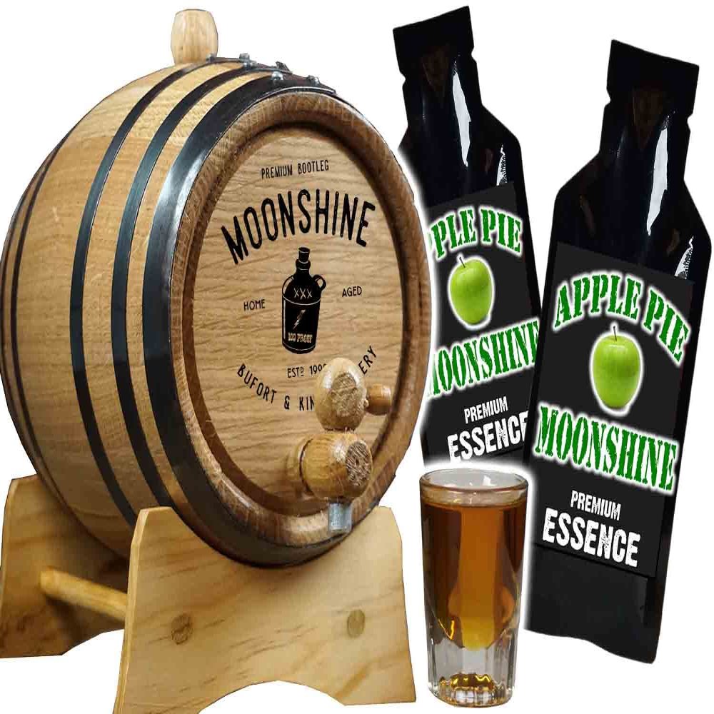Personalized Bootleg Kit Barrel Aged "Moonshine" Apple Pie Moonshine Making Kit (5 Liter)