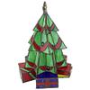 Design Toscano Christmas Tree Stained Glass Lamp Illuminated Sculpture view 3