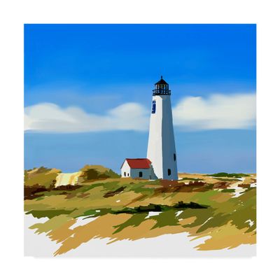 Trademark Fine Art Lighthouse Scene IV by Emily Kalina, 18x18