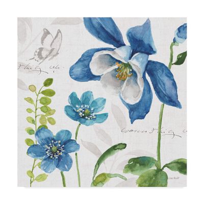 Trademark Fine Art Blue and Green Garden III by Lisa Audit, 18x18