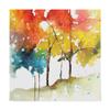 Trademark Fine Art Rainbow Trees II by Leticia Herrera, 18x18 view 1
