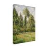 Trademark Fine Art Poplars, Eragny by Camille Pissarro, 16x24 view 2
