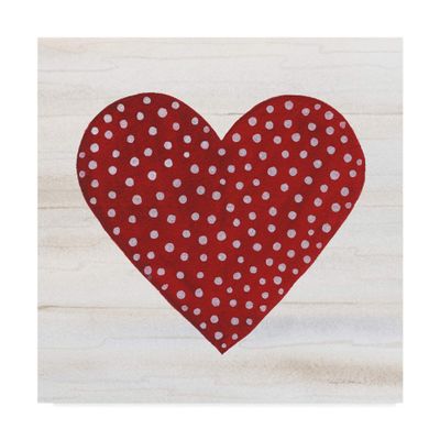 Trademark Fine Art Rustic Valentine Heart I by Kathleen Parr McKenna, 18x18