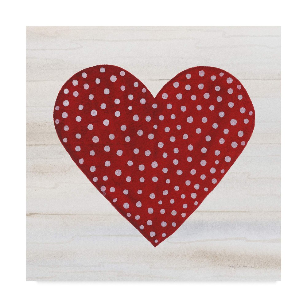 Trademark Fine Art Rustic Valentine Heart I by Kathleen Parr McKenna, 18x18