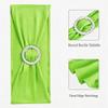 SINSSOWL 50 Stretch Spandex Light Green Chair Sashes for Wedding Chair Bows Bands with Slider Buckles Fitting Party Feast Banquet Restaurant Event Bridal Baby Shower Decoration view 3