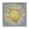 Trademark Fine Art Mandala Delight IV Yellow Grey by Danhui NAI, 18x18 view 1