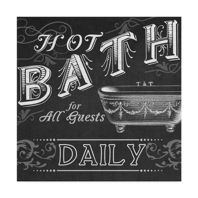 Trademark Fine Art Chalkboard Bath Signs II by June Erica Vess, 24x24