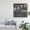 Trademark Fine Art Chalkboard Bath Signs II by June Erica Vess, 24x24 view 3