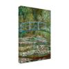 Trademark Fine Art Bridge Over a Pond of Water Lilies by Claude O. Monet, 16x24 view 2