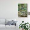 Trademark Fine Art Bridge Over a Pond of Water Lilies by Claude O. Monet, 16x24 view 3