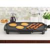 Mainstays Dishwasher-Safe Black 20" Griddle with Adjustable Temperature Control view 1