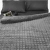 RelaxBlanket 60''x80'' Duvet Cover for Weighted Blanket | Super Cozy and Warm | Double-Side Square Quilted Minky | Dark Grey view 2