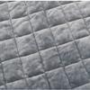 RelaxBlanket 60''x80'' Duvet Cover for Weighted Blanket | Super Cozy and Warm | Double-Side Square Quilted Minky | Dark Grey view 4