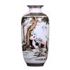 Queenbox Chinese White Ceramic Vase, Porcelain Gift Vase for Home Decoration view 1
