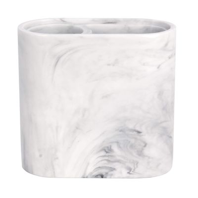 SKL Home by Saturday Knight Ltd. Marble Swirl Toothbrush Holder, White