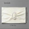 SINSSOWL 50 Pack Spandex Ivory Chair Sashes Bows with Slider Buckles for Wedding Party Feast Banquet Restaurant Event Bridal Baby Shower Decoration view 3